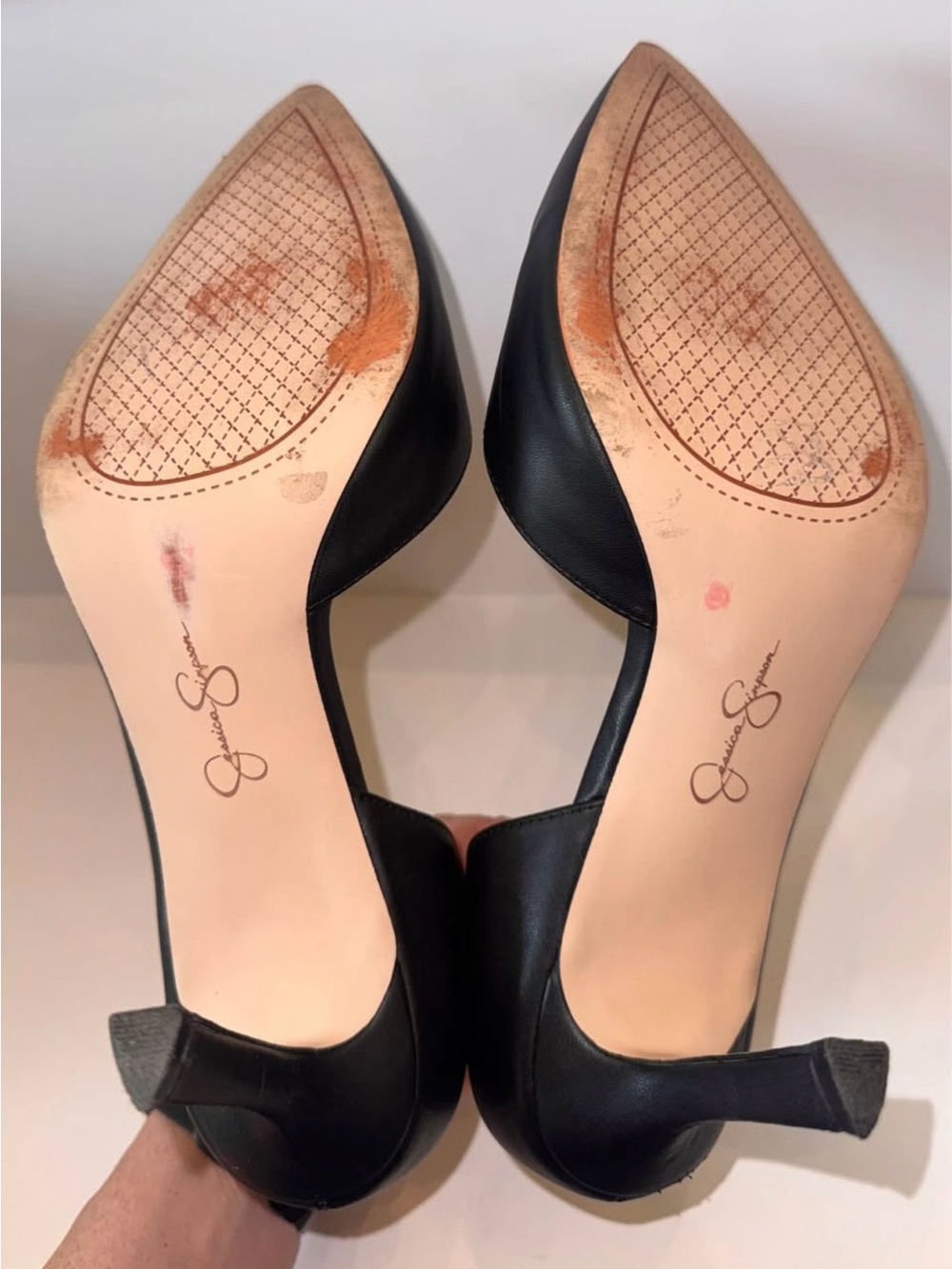 Women’s Jessica Simpson Black Pointy Toe Stiletto Heels, size 12 - Picture 5 of 5